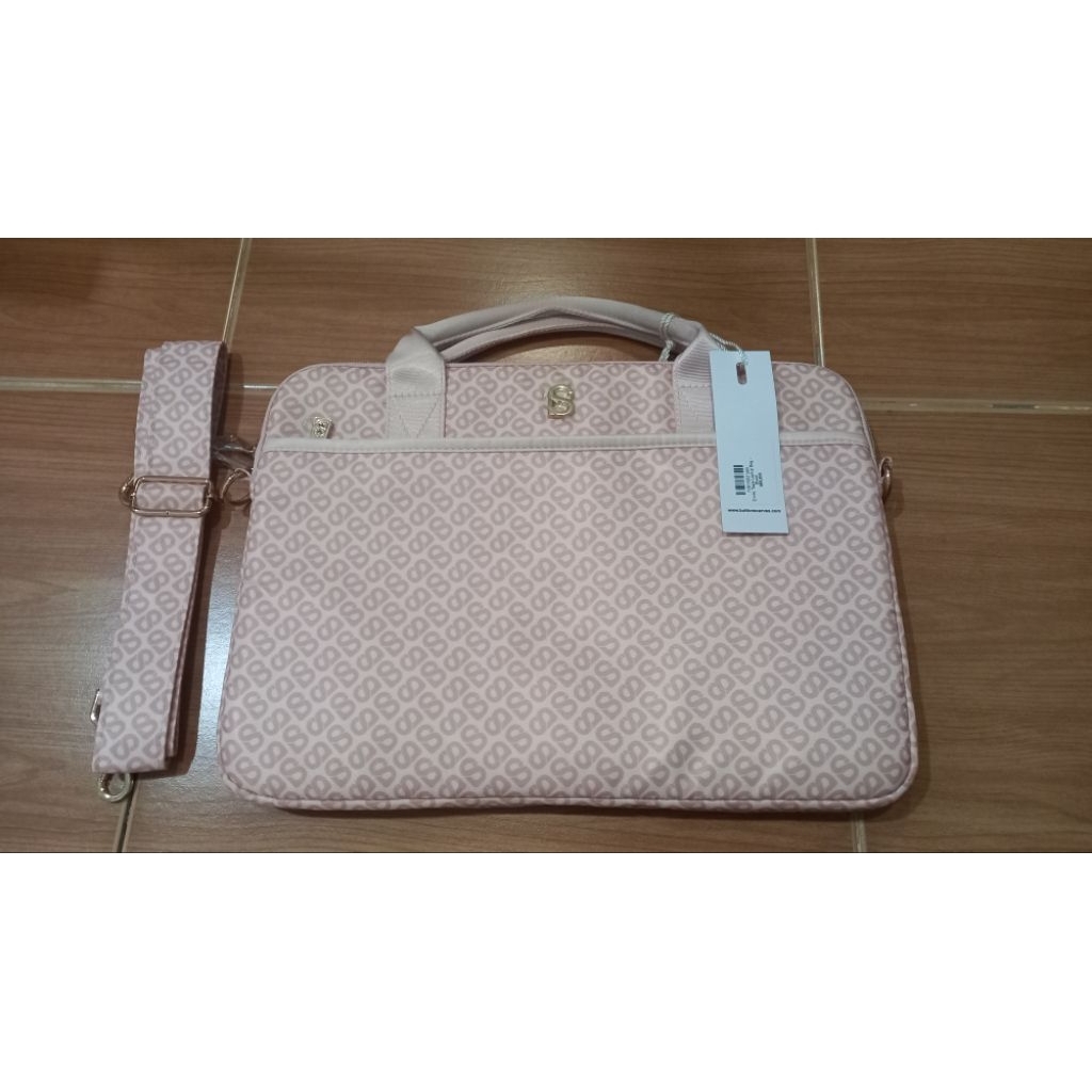 New Baru Buttonscarves Tapis Emilie Laptop Bag Warna Blush Cantik Bgtttt
