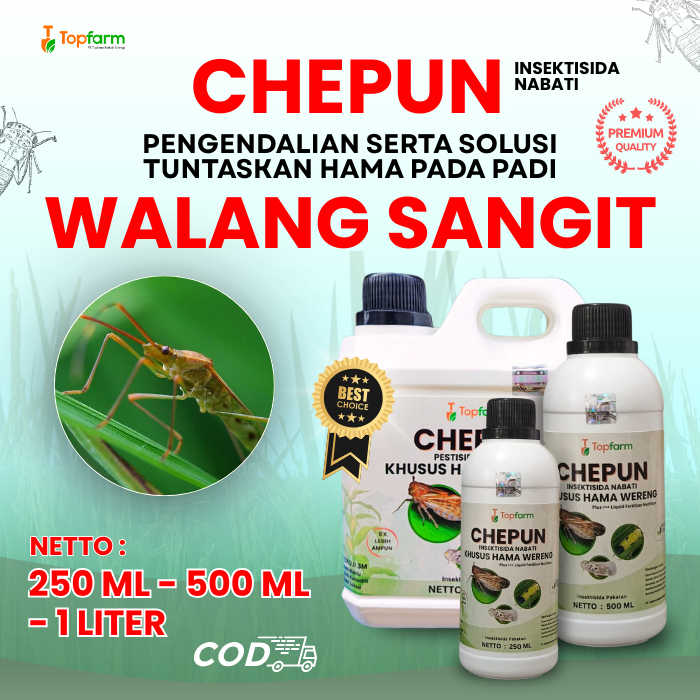 Insektisida Topfarm / Obat Daun Padi Walang Sangit / Obat Walang Sangit Padi / Racun Walang Sangit P