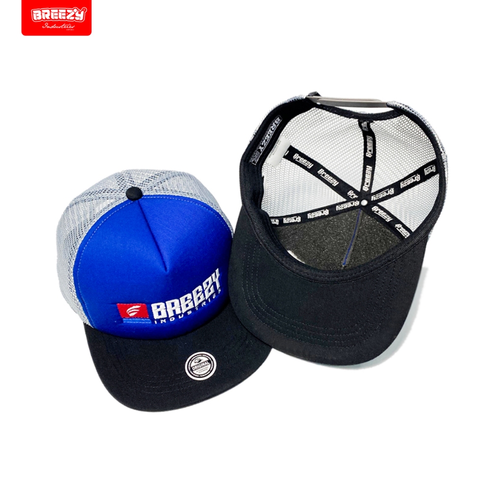 Brzy Trucker Snapback Hat Topi Visor Lurus All Variasi Topi Jaring Pria Distro Original Skena Outfit