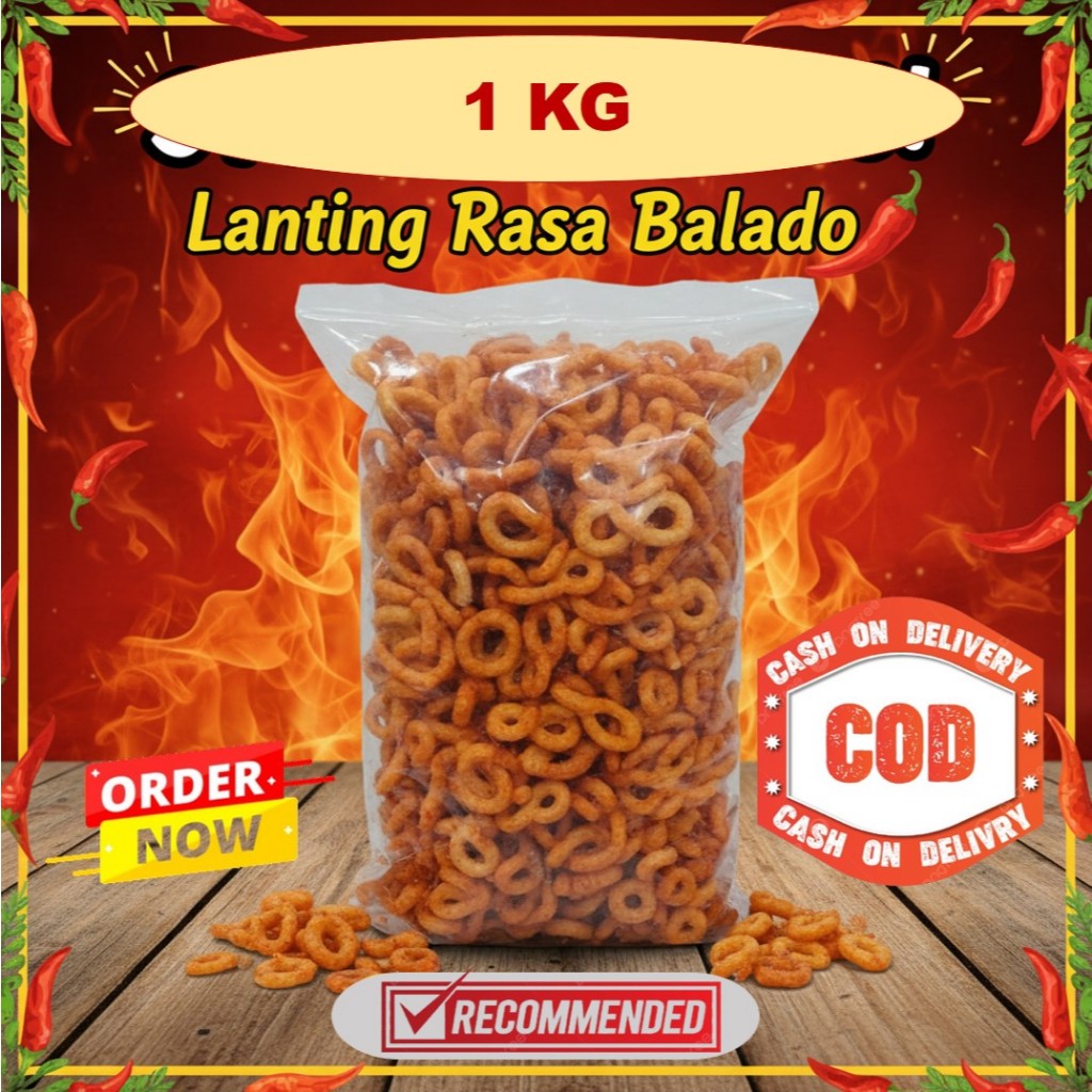 1 Kg Lanting Bumbu Rasa Balado Lanting Singkong Kebumen