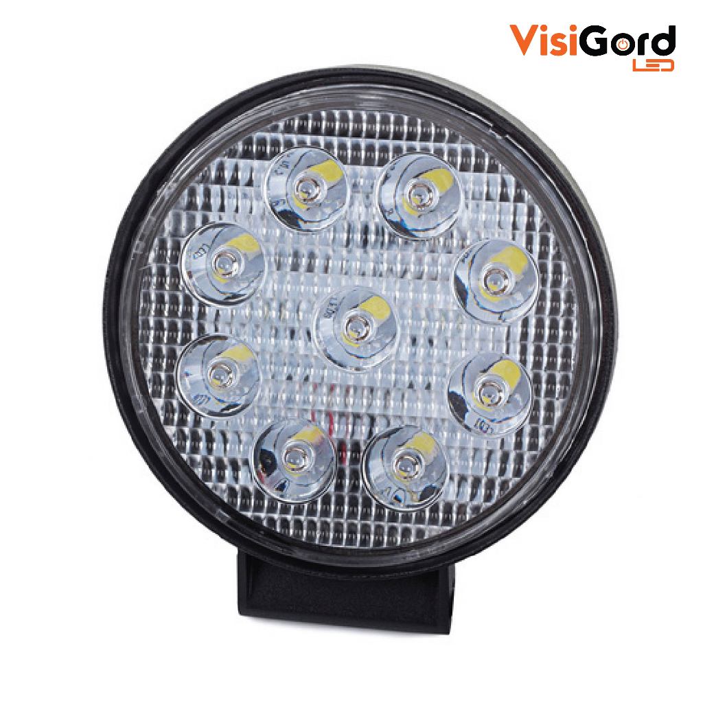 Lampu Sorot LED Offroad 9 Mata LED / Foglamp LED XY-17 Bulat Waterproof Motor Mobil Universal