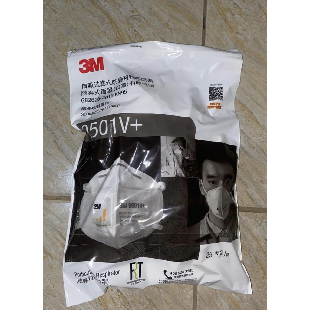 9501V+ KN95 isi Masker KN95 9501V+ Isi 25 Pcs