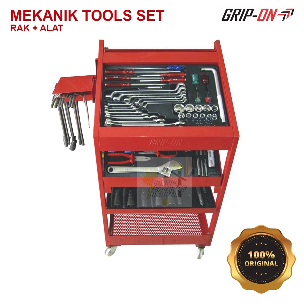 Grip-On Mechanic Truster +Toolset Tool Rack Complete Set Mekanik Tekiro Caddy Tools ORIGINAL
