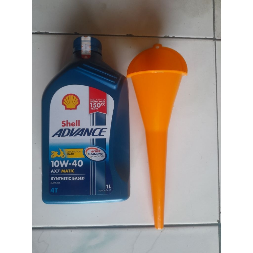OLI SHELL AX7 MATIC SAE 10W-40 1 LITER BASED SYNTHETIC ORIGINAL OLI SHELL MOTOR NMAX AEROX LEXI XMAX