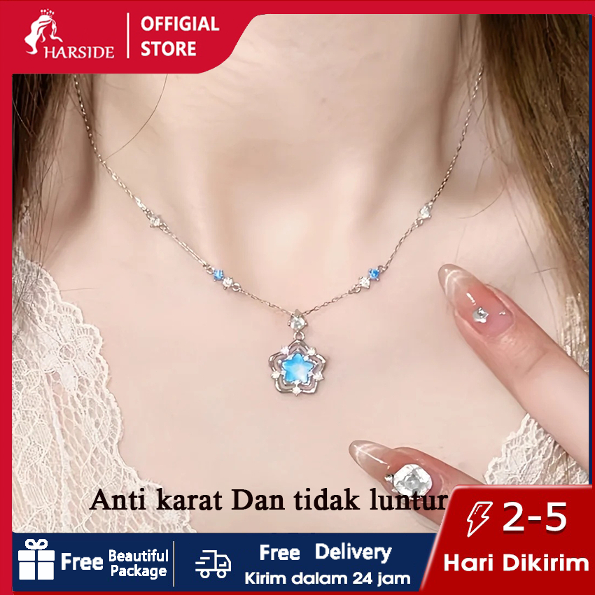COD Free Gift Box Kalung Perak Murni Silver 999 Premium - Desain Elegan & Berkelas, Hadiah Valentine