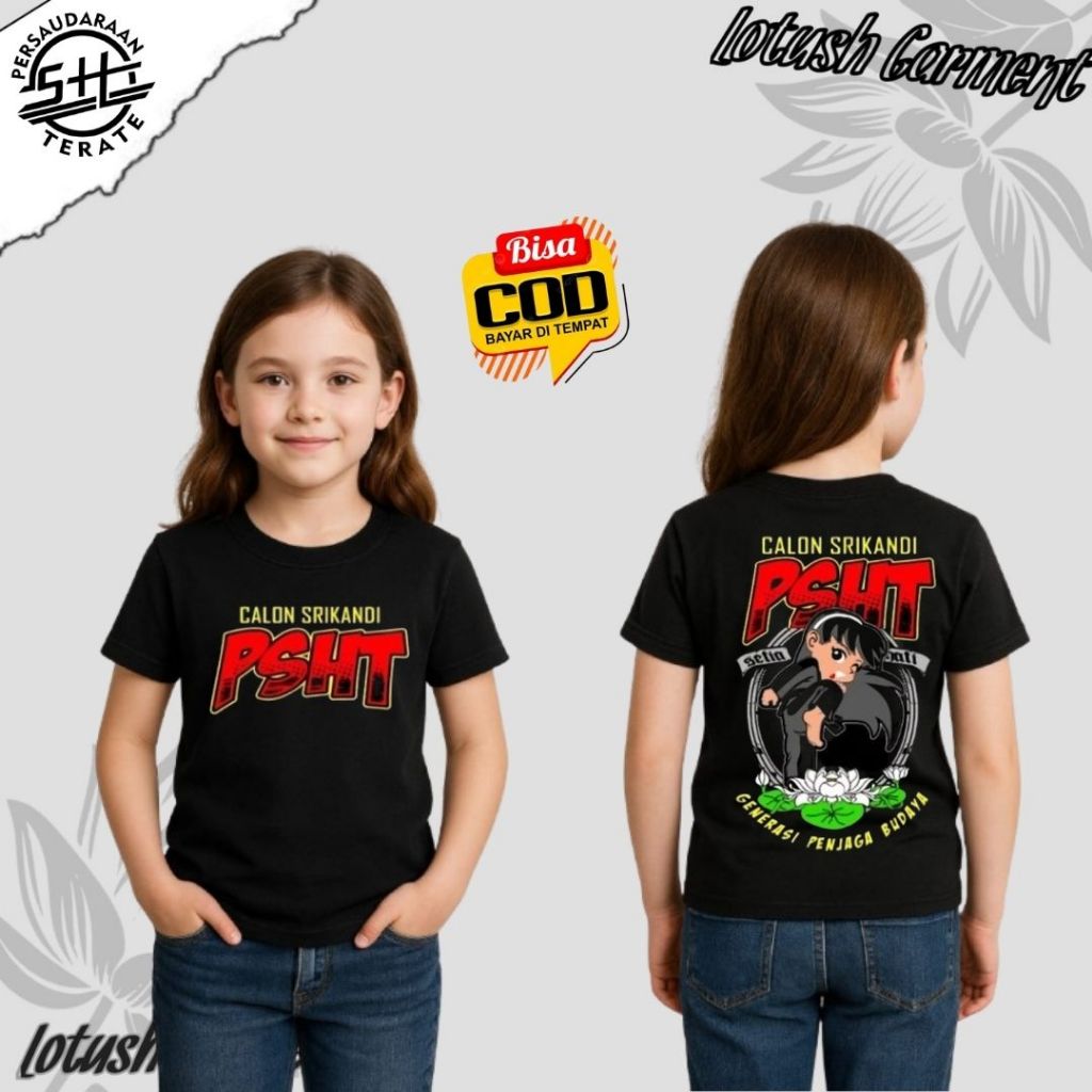 KAOS ANAK - KAOS ANAK MOTIF CALON SRIKANDI PSHT KECE - KAOS ANAK- ANAK