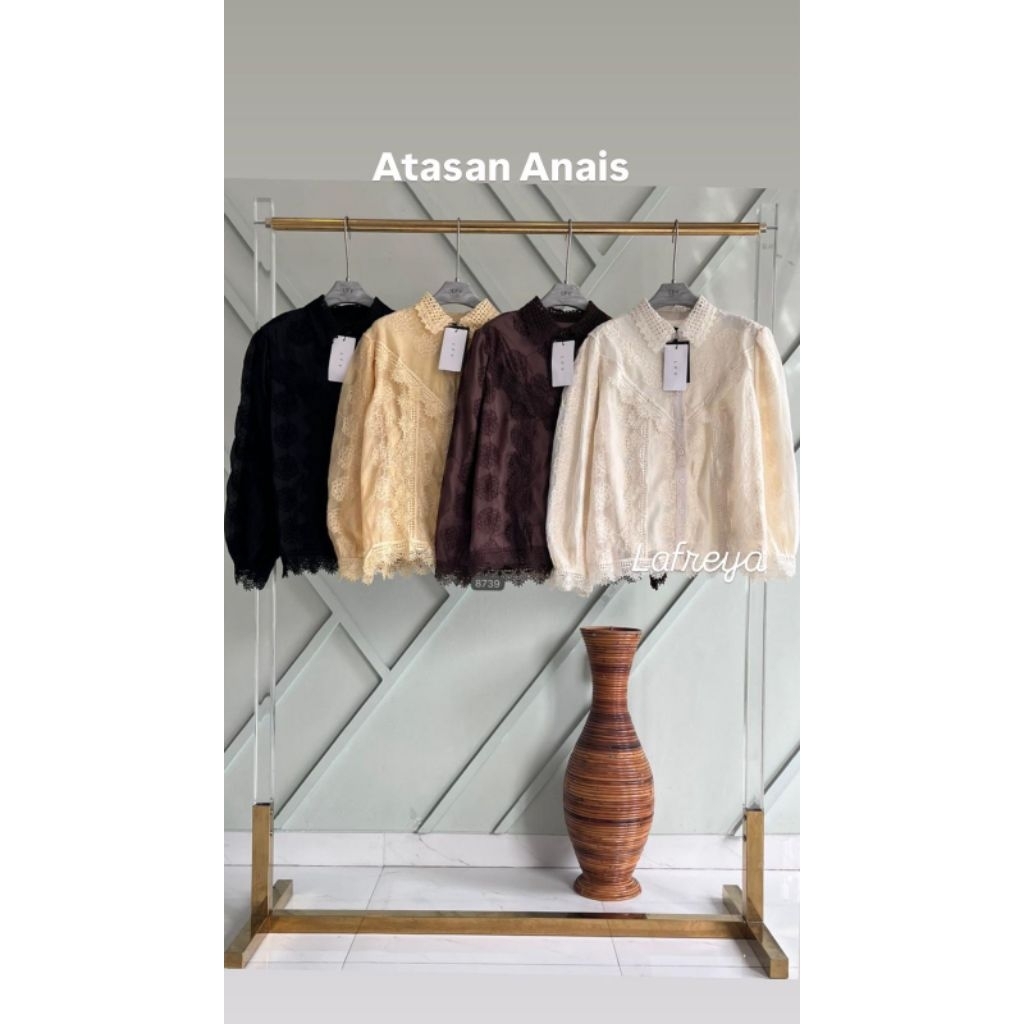 ANAIS/ANYA kemeja katun bordir Atasan wanita  LFY