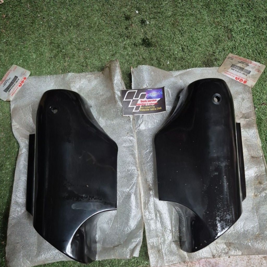 cover shock depan satria 2tak lumba original blank