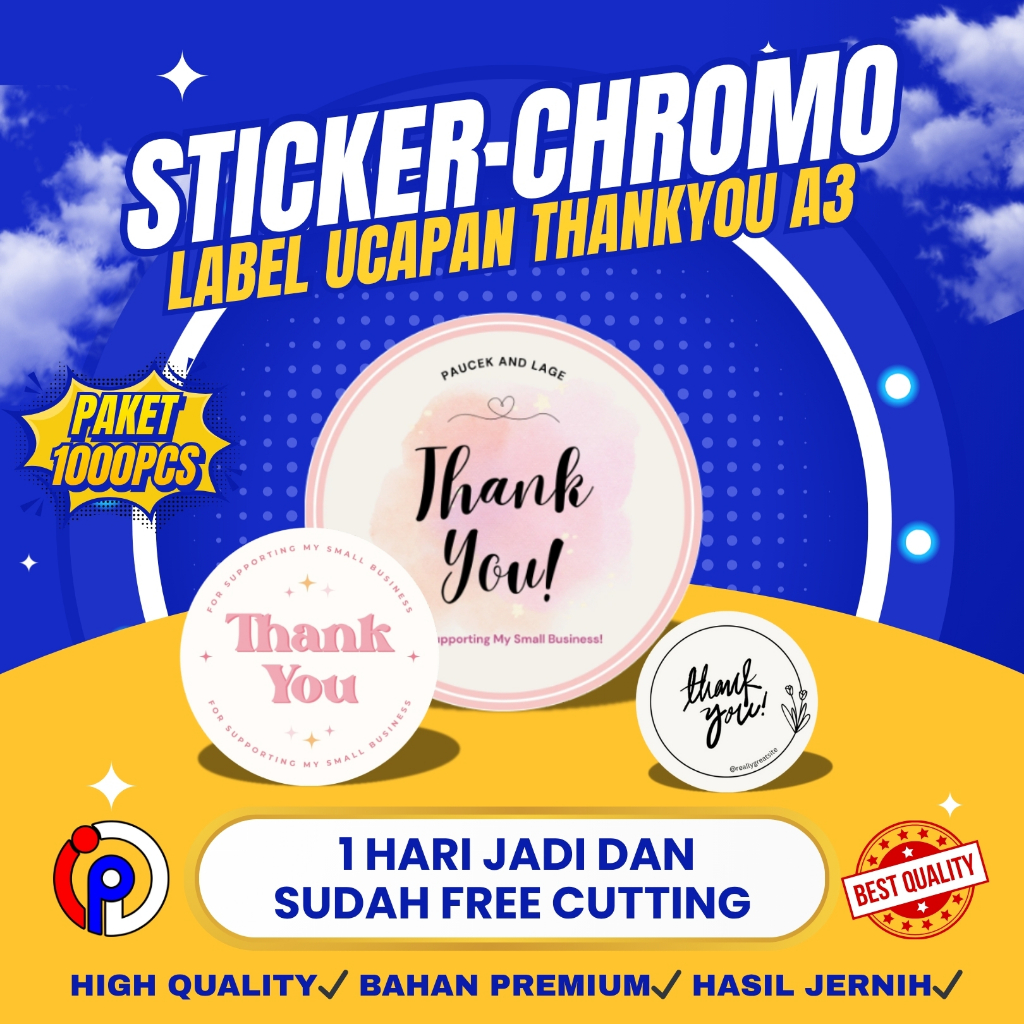 STIKER LOGO MAKANAN / LABEL MAKANAN / CETAK STIKER / LABEL USAHA / STIKER CUTTING