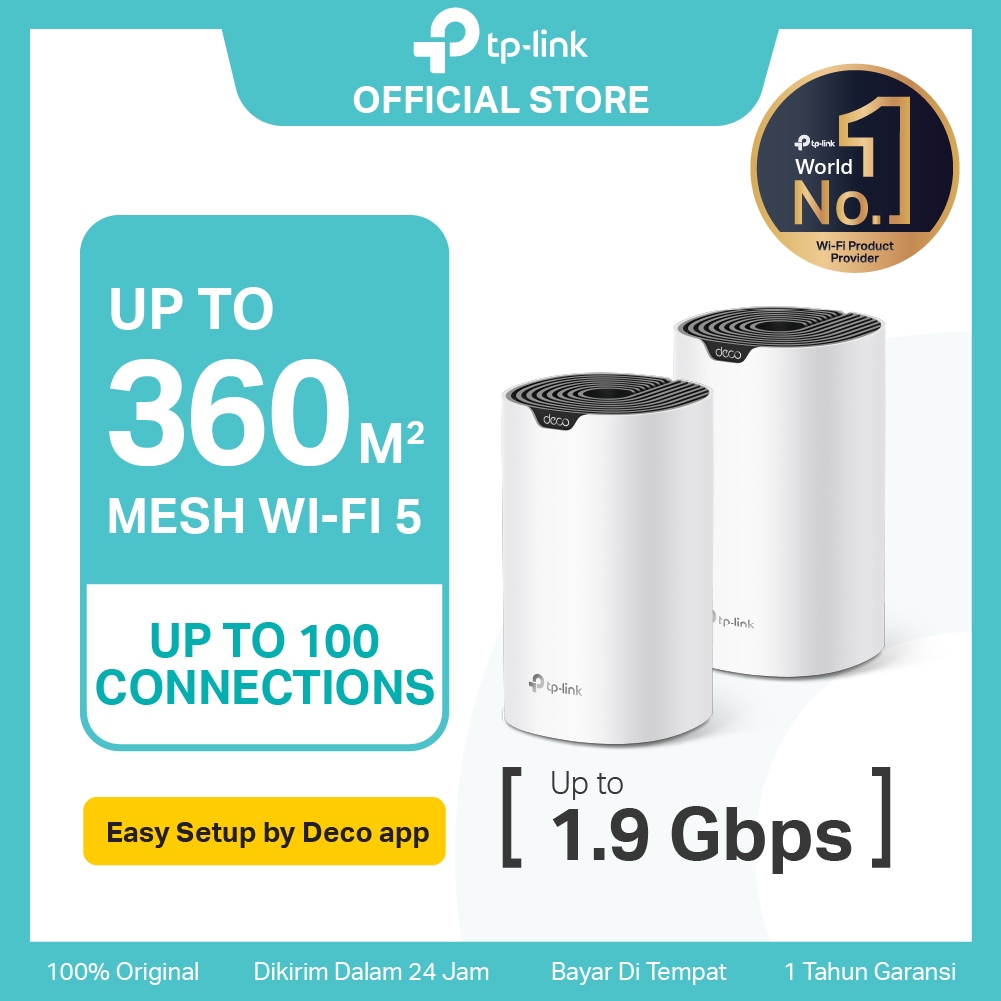 TP-Link Deco S7 | AC1900 Mesh Wi-Fi 5 System | Dual Band | Gigabit | Router | Extender | X10 X20
