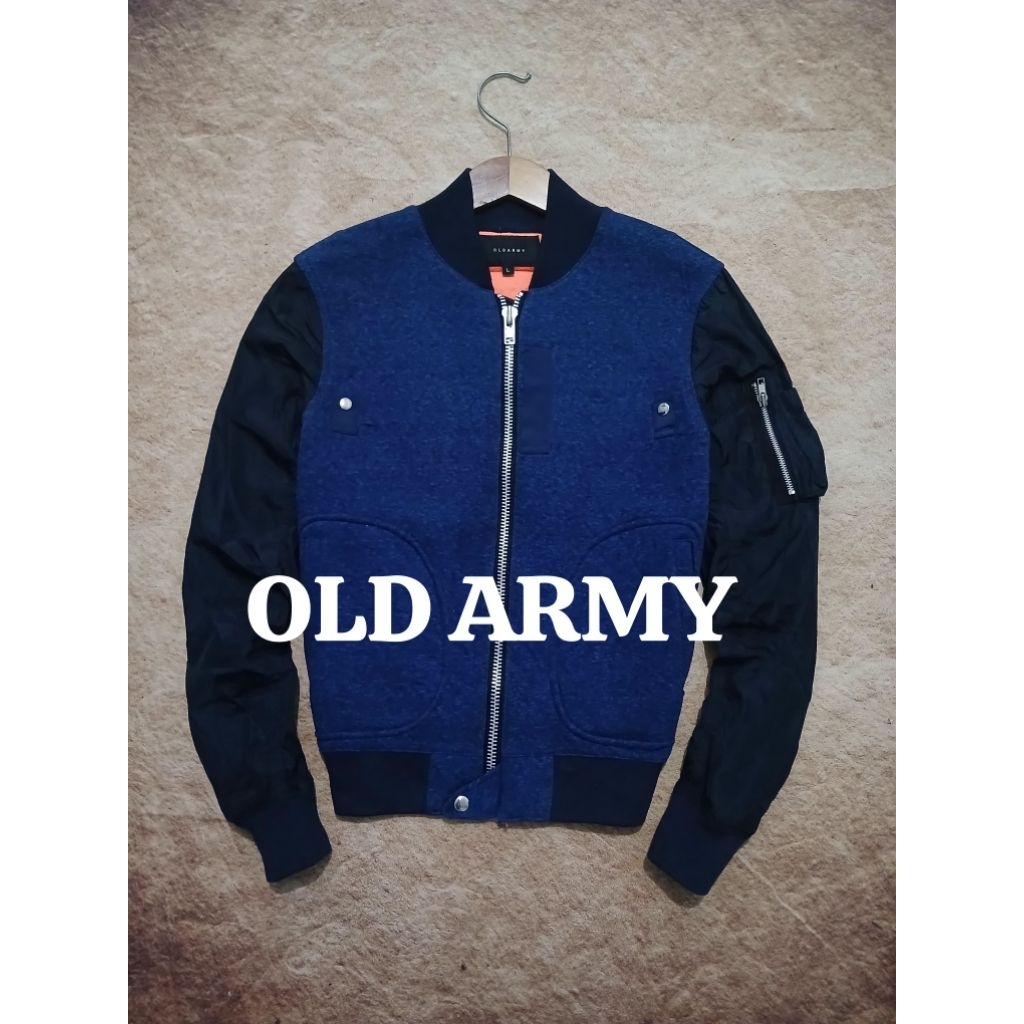 jaket OLD ARMY bahan scuba recomend
