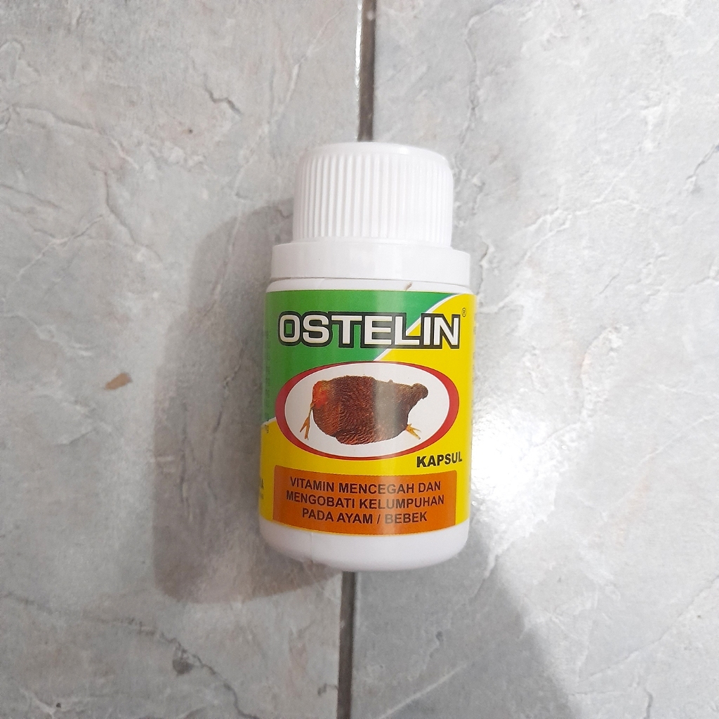 OSTELIN 50 KAPSUL - Cegah & Obati Kelumpuhsn Pada Ayam Bebek - Obat Ayam Lumpuh Ampuh