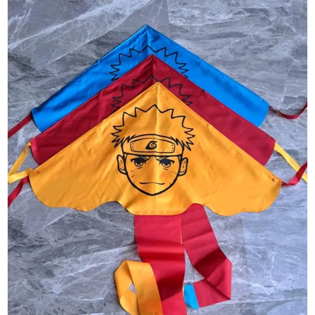 PROMO Mainan Layang Layang / Layangan / Layang Layang / Layangan Gambar Naruto / Layangan Knockdown