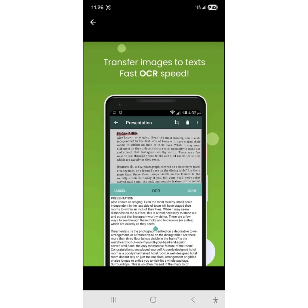 software clear scan pdf scan android