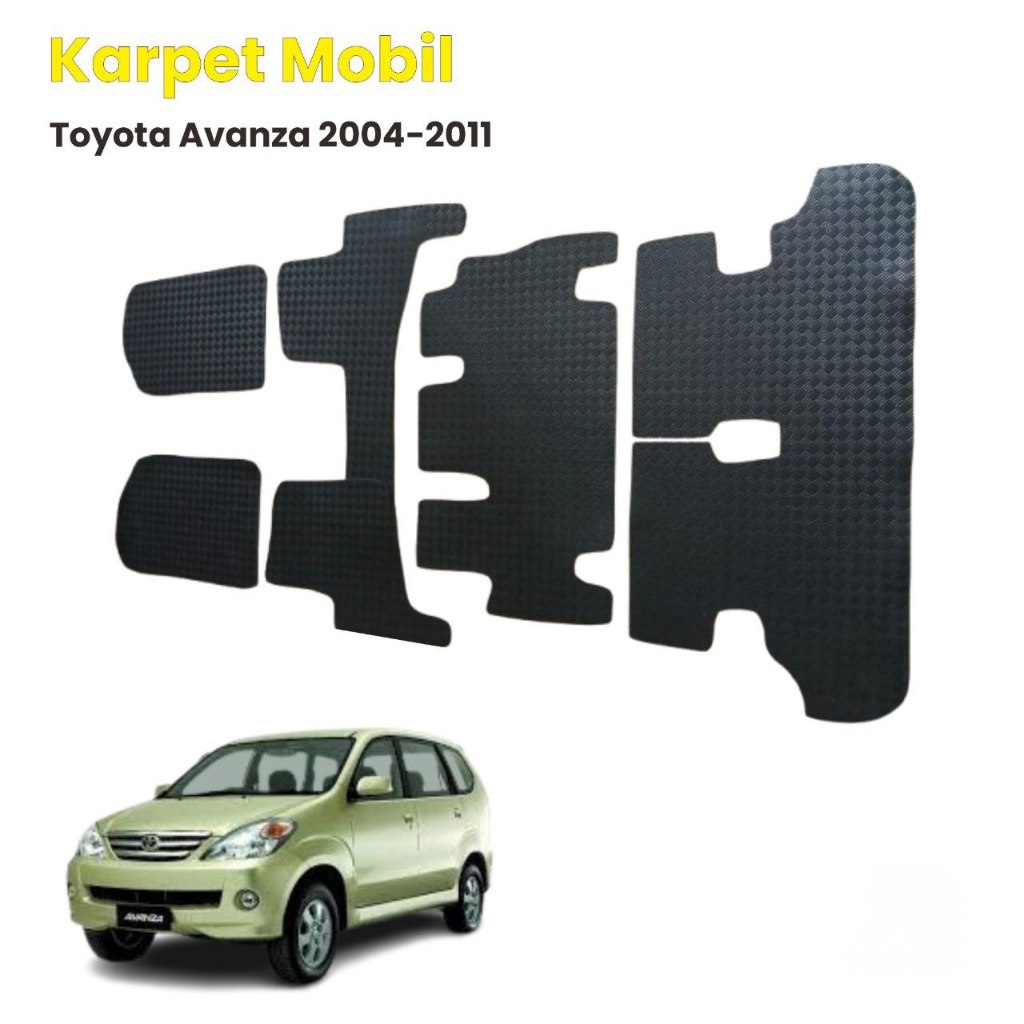 Karpet Mobil Toyota Avanza 2004–2011 Fullset Depan Tengah Belakang Bagasi
