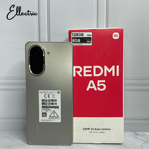 REDMI A5 4/128GB - Prosesor UNISOC T7250, Octa-Core hingga 1,8 GHz - SECOND FULLSET