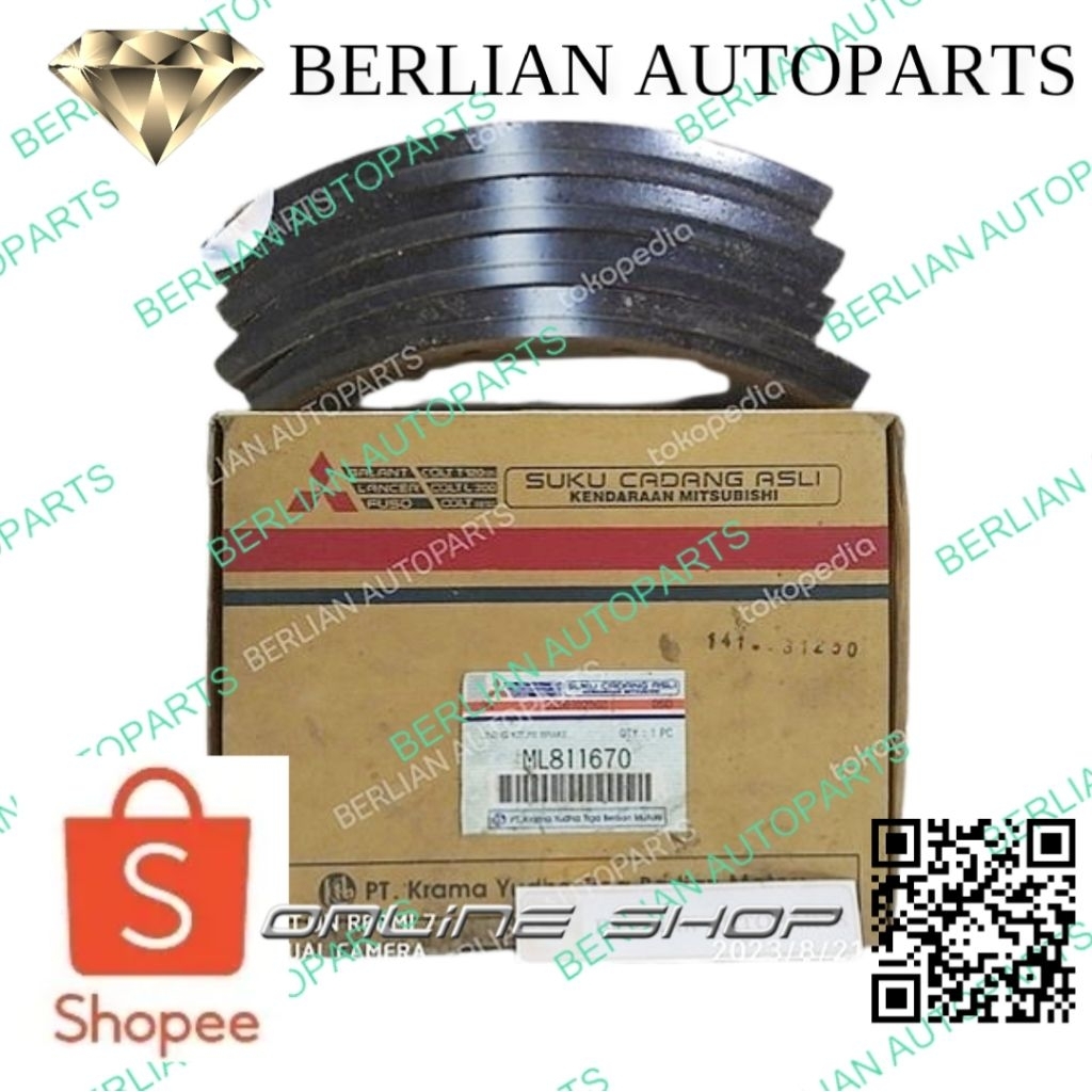 kampas rem depan brake lining Mitsubishi PS190 Fighter