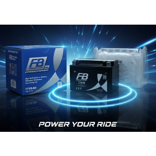 FURUKAWA BATTERY FTX9-BS | AKI NINJA 250, BAJAJ PULSAR 200NS, INAZUMA 250 | ACCU FURUKAWA MAINTENANC