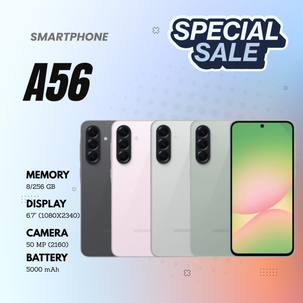 HANDPHONE ANDROID GALAXY A56 5G RAM 8GB ROM INTERNAL 256GB BEST SELLER PROMO