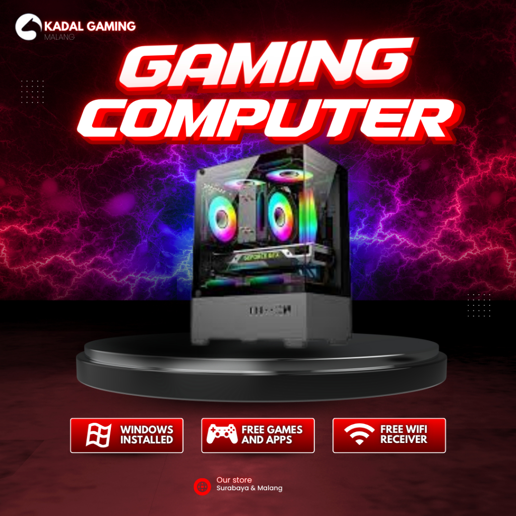 PC RAKITAN I5 12400F VGA RADEON RX 580 8GB RAM 16GB DDR 4 SSD 256GB