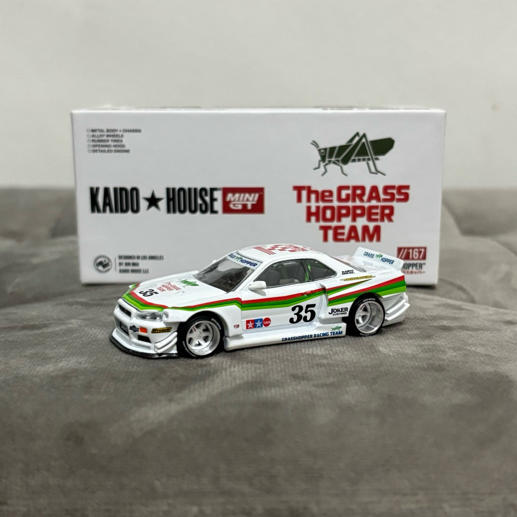 Mini GT Kaido House Nissan R34 The Grasshopper