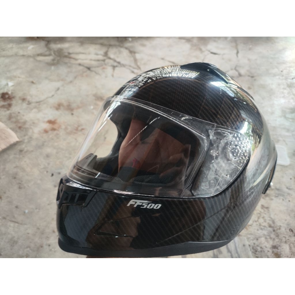helm full face rsv ff500 carbon glosy