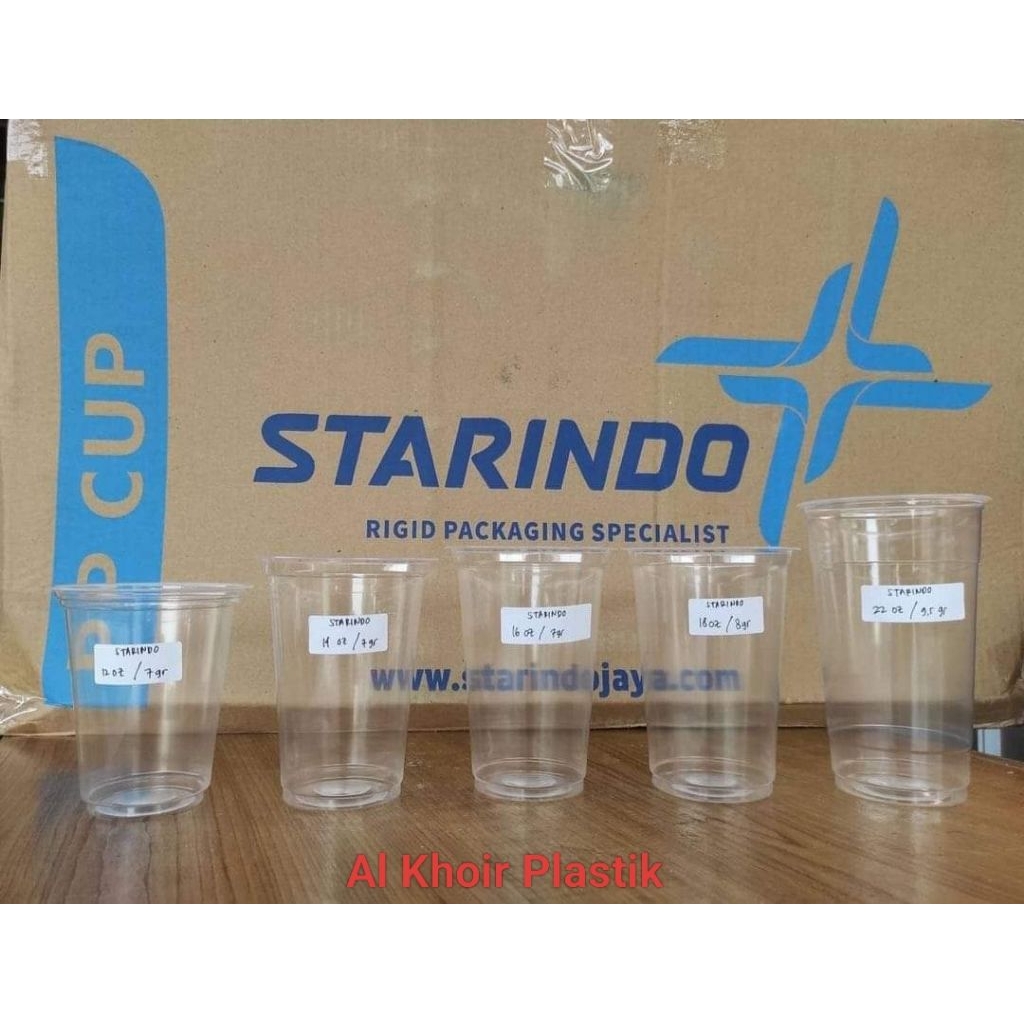 CUP STARINDO 12OZ, 14 OZ, 16 OZ 18 OZ DAN 22 OZ