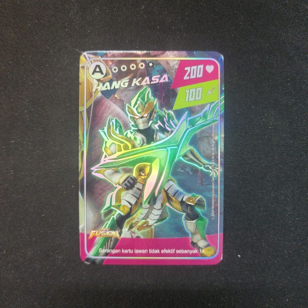 Kartu Boboiboy Monsta Galaxy Card - Hang Kasa (A Rank Silver Card) Pek Fusion