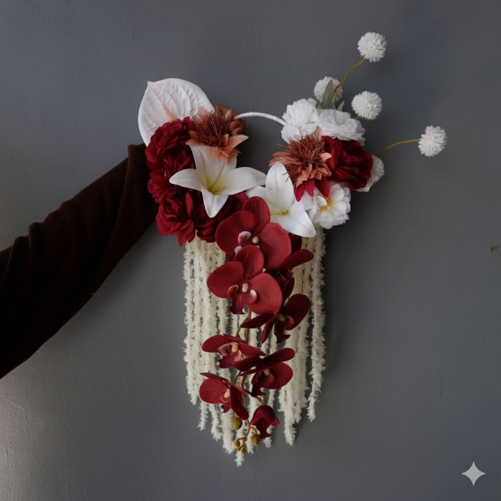 Flower Hoop Pengantin/Bunga Lamaran Bunga Wedding/Bunga Gelang/Ring Flower/Buket Bunga Pengantin/Buk