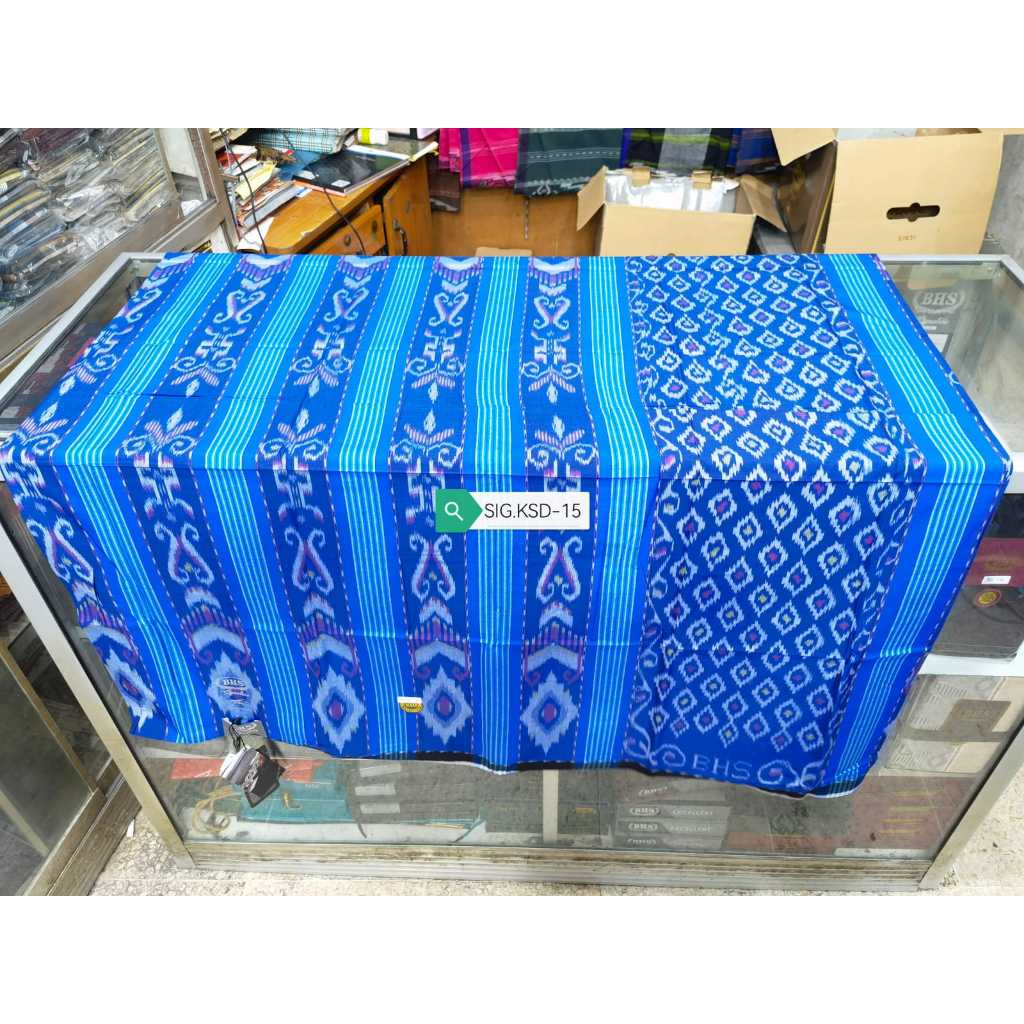 BISA COD - SARUNG BHS SIGNATURE SILVER KSD KAWUNG - SUTRA MEWAH ELEGANT