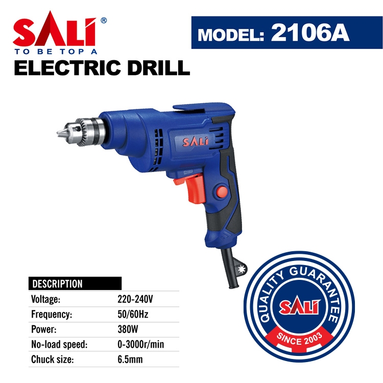 SALI Electric Drill 6.5mm 2106A / Mesin Bor Tangan 6.5mm
