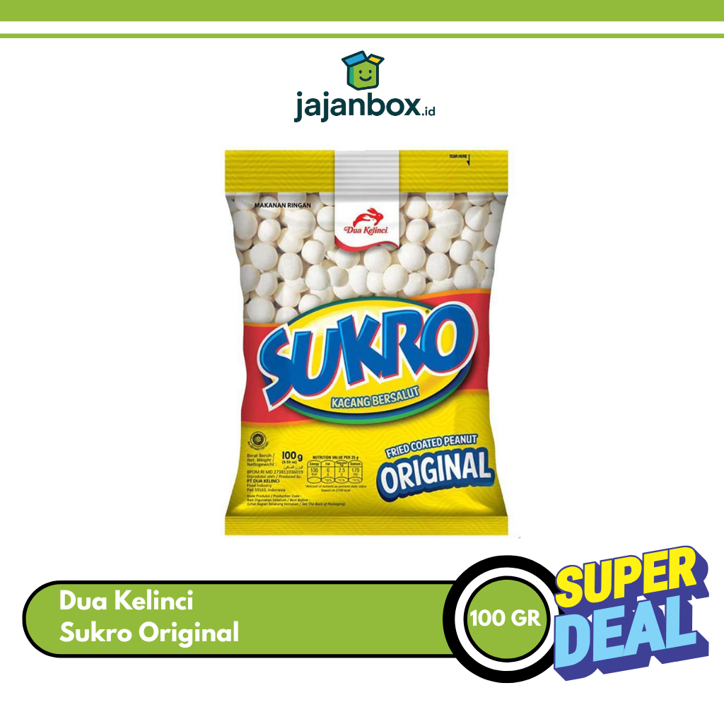 Dua Kelinci Sukro Original - 100gr