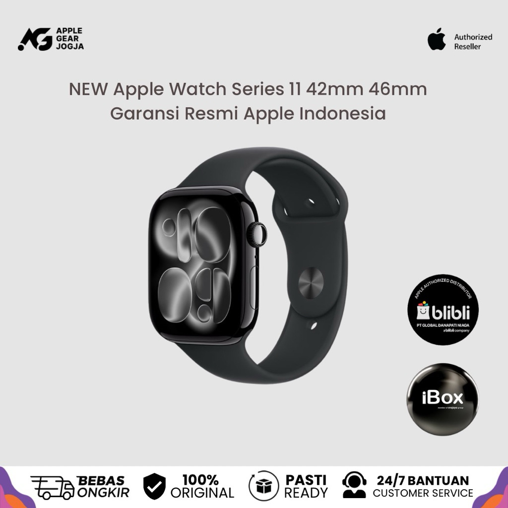 (iBox) Apple Watch iWatch Series 11 (2025) 42mm 46mm Garansi Resmi Apple Indonesia