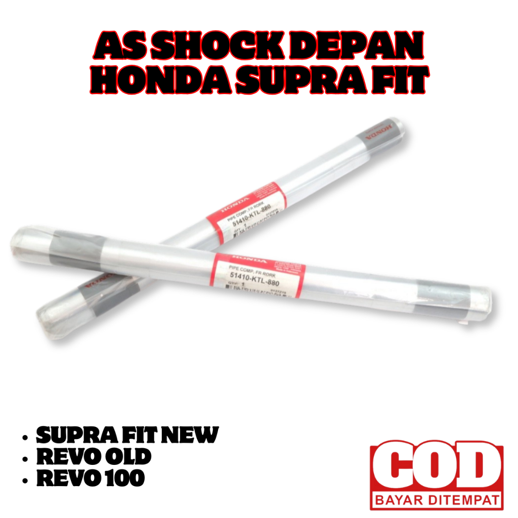 As Shock Depan KTL Honda Supra fit new / Pipa As Shok Revo old, Revo 110 - KTL Original