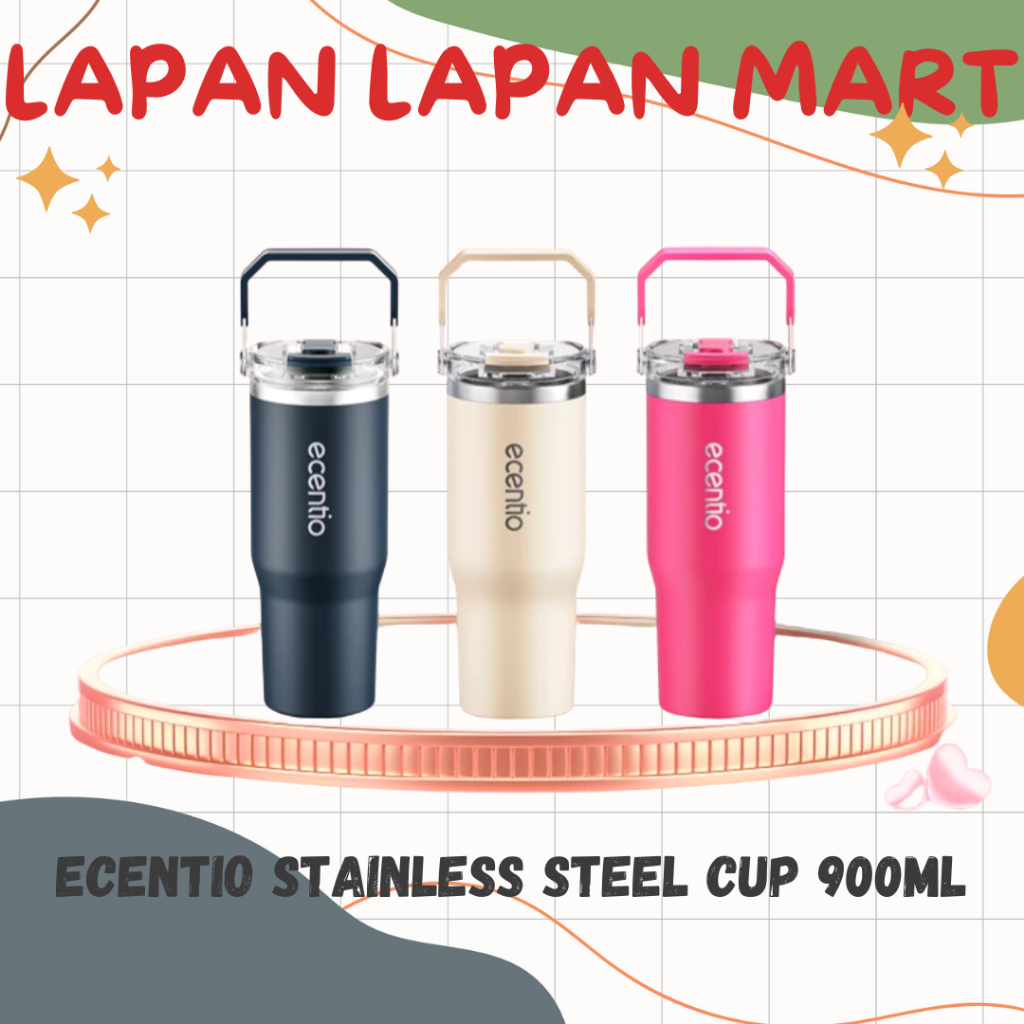 Ecentio Tumbler 900ml Stainless Steel Cup 900ml