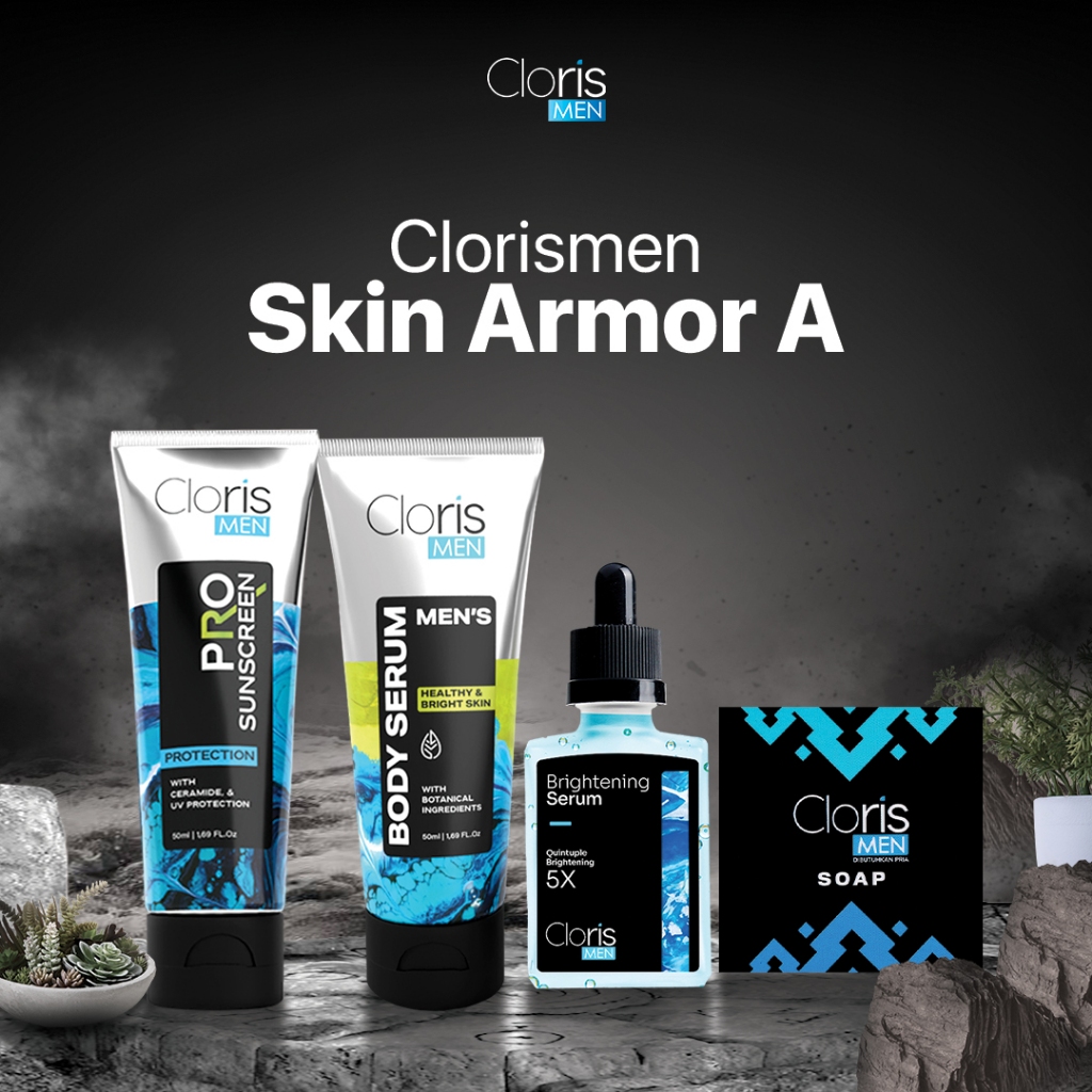Clorismen Paket Skin Armor A - Paket Clorismen Skincare Pria Terlengkap