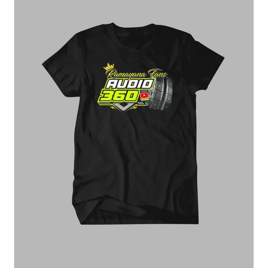 Kaos Ramayana Fans Audio 360 / Baju Distro Ramayana Fans Audio 360 / Pakaian Pria Dan Wanita / Atasa