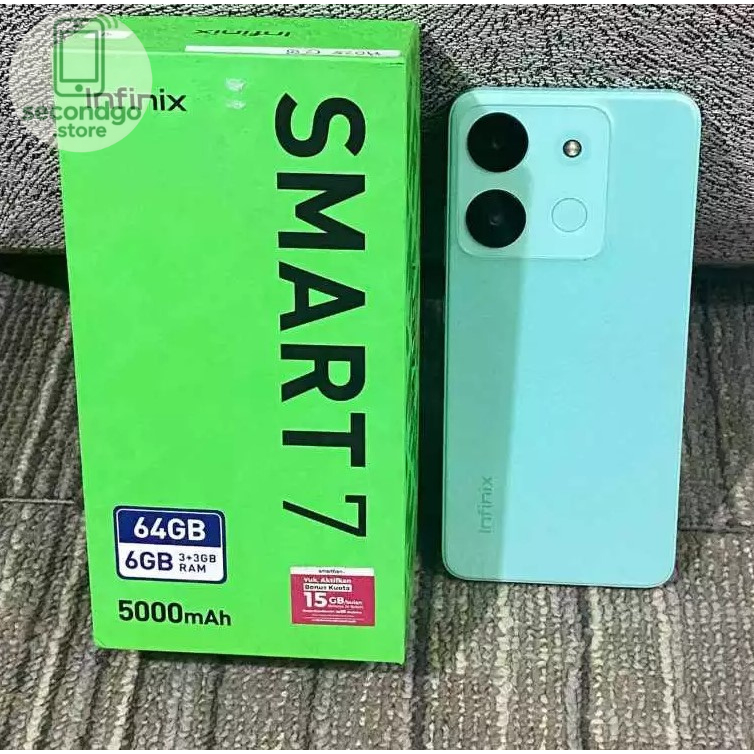 Infinix Smart 7 3/64GB Second Fulset Plus Charger