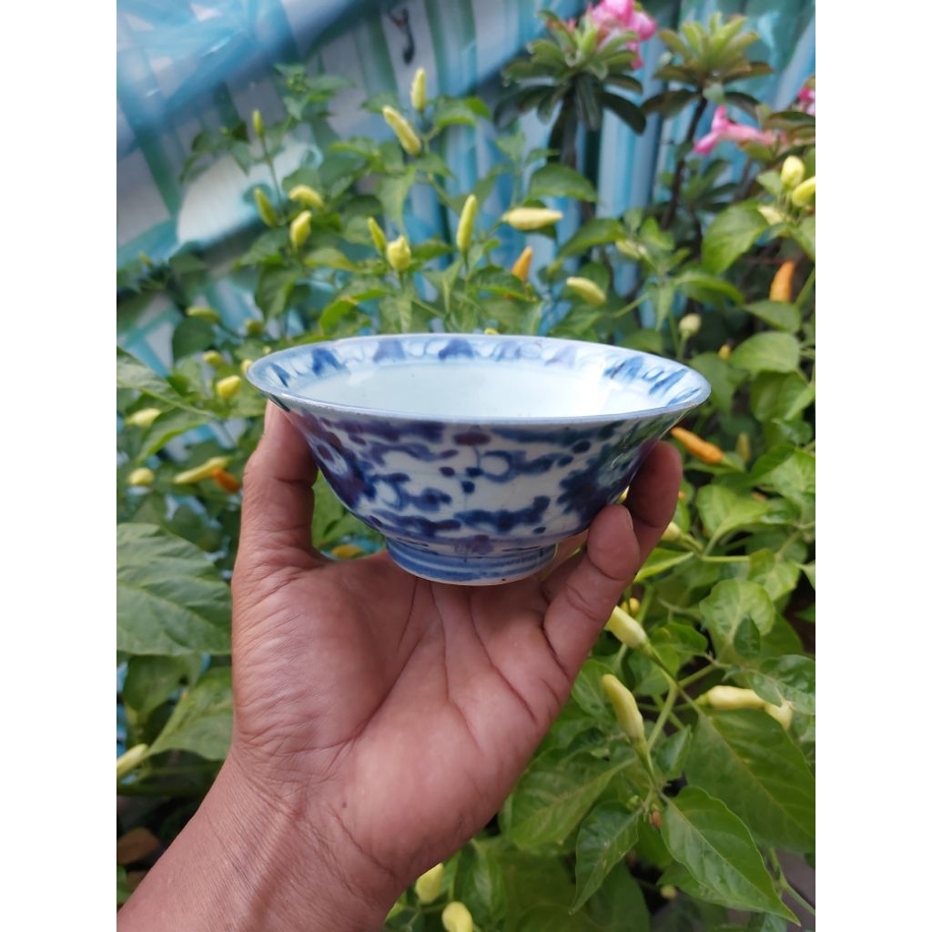 mangkok antik keramik tua dinasti ming cina 14 cm