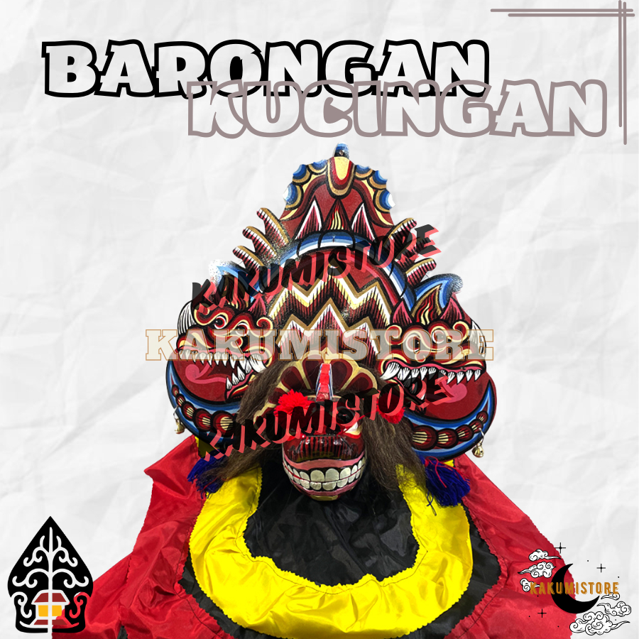 Barongan Kucingan Bahan Kayu Premium Free Kemul