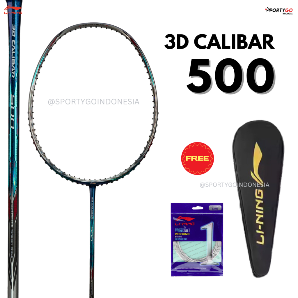 Raket Badminton Lining 3D Calibar 500 / Li-Ning 3D Calibar Original