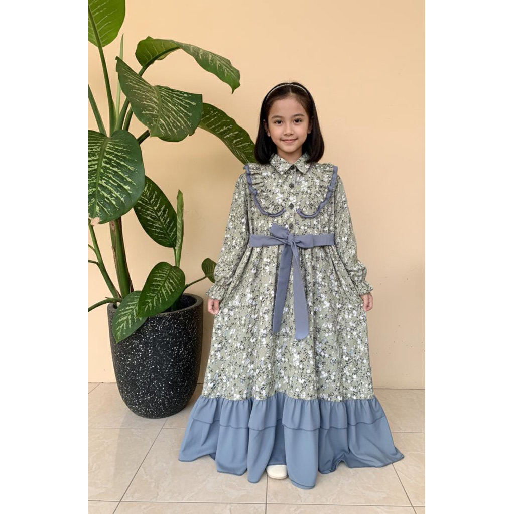 Set gamis SHAKILA gamis anak terbaru, set gamis anak lucu, set anak kekinian