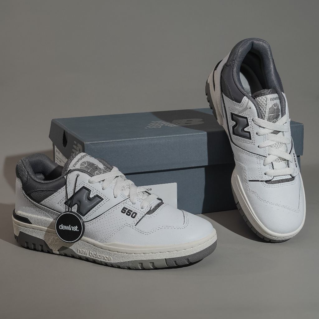 New Balance 550 White Grey Dark Grey