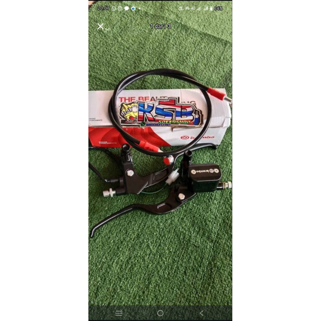 master rem brembo+selang rem depan