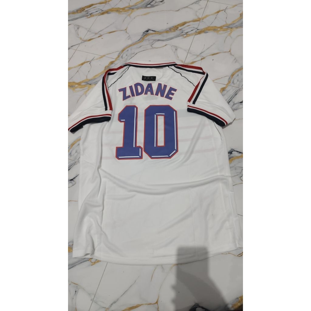 jersey retro Perancis Zidane size XL