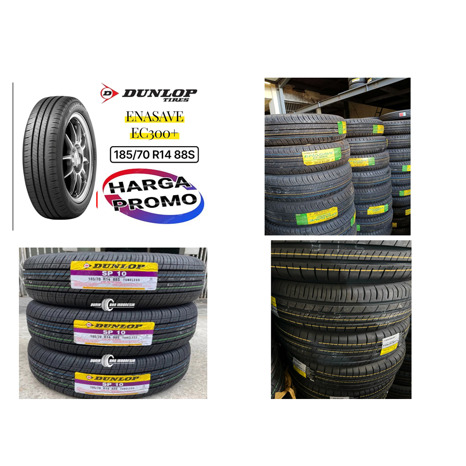 Ban Mobil BARU DUNLOP Dunlop Enasave EC300+ 185/70 R14 88S AVANZA/XENIA DLL