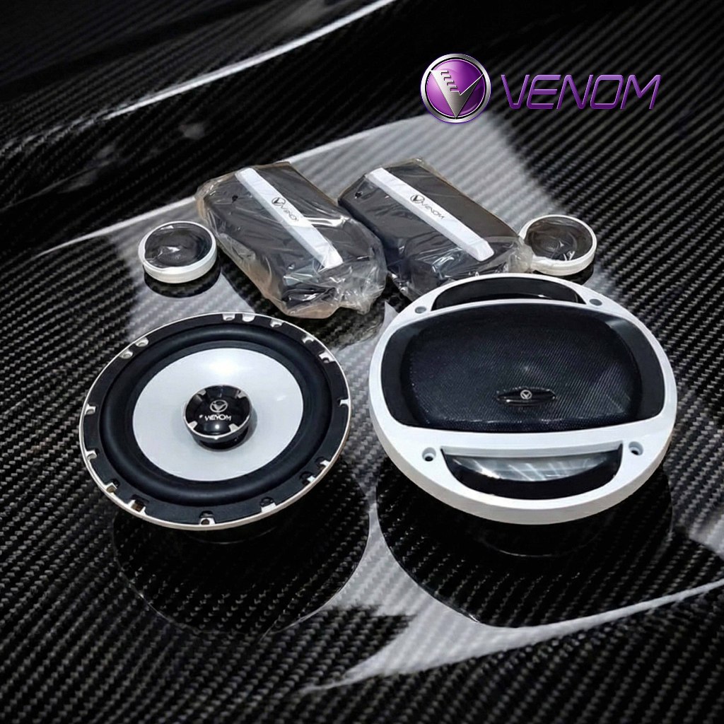 Venom Turbo VX6TO : Speaker Split 2-Way 6.5 Inch - Bass Punchy & Vokal Jernih - Upgrade Audio Harian