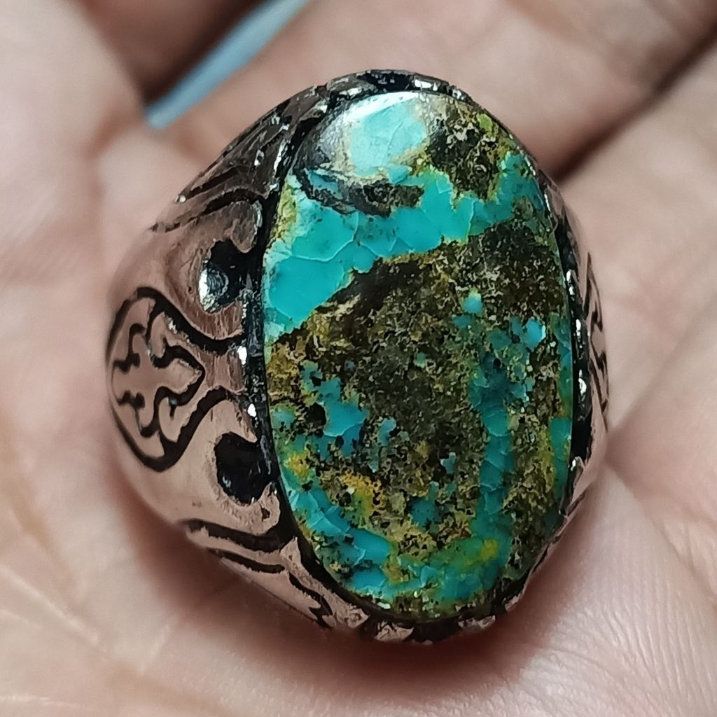 Pirus persia biru tosca serat hitam