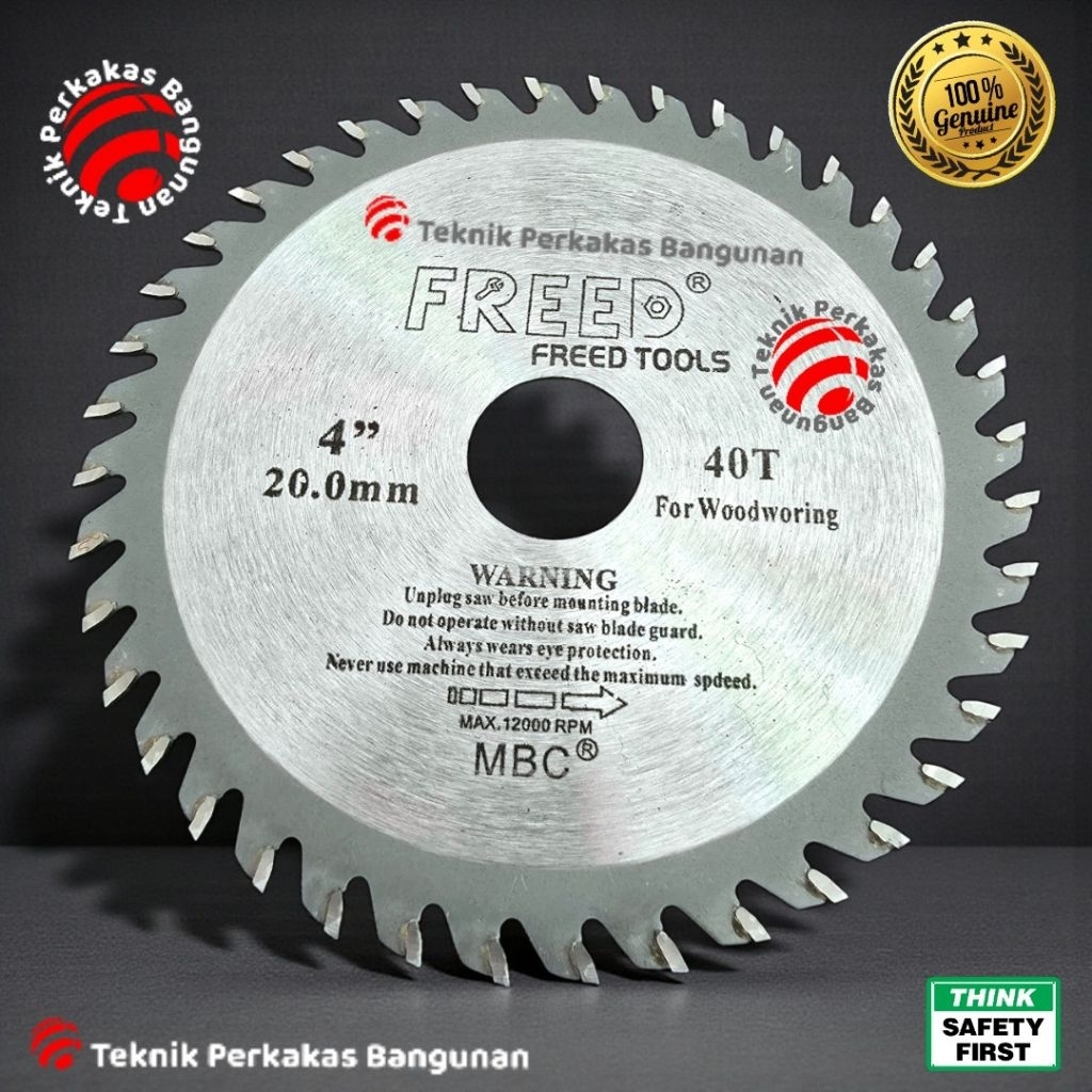 Mata Pisau Gergaji Circular Saw Blade 4 inch TCT 40T Woodworking Table Saw mata pisau gurinda gerind