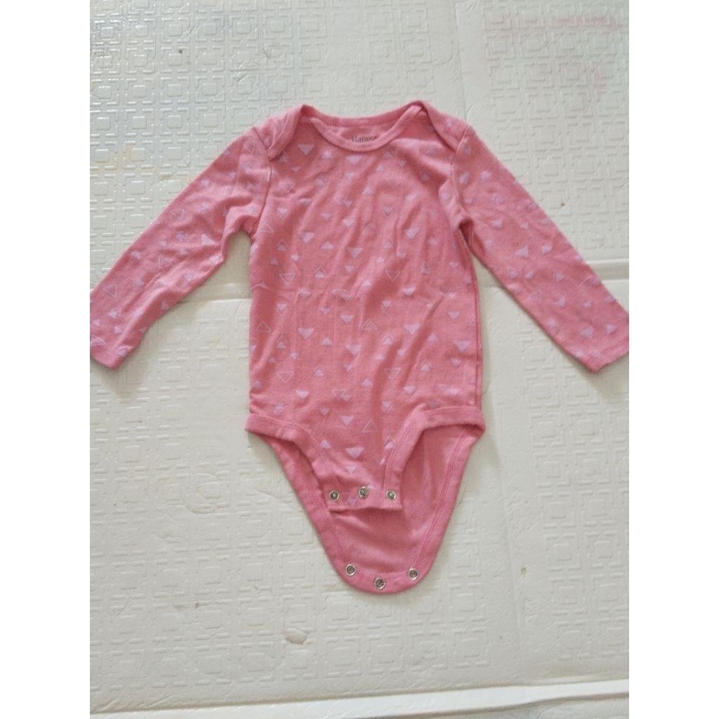 Preloved Jumper Lengan Panjang Bayi Perempuan Merk Hanes Size 12-18 bulan